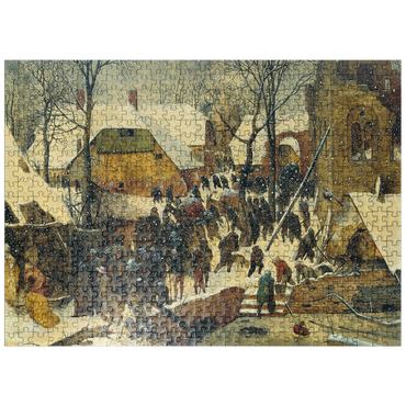 puzzleplate The Adoration of the Kings in the Snow 1567 by Pieter Bruegel the Elder 500 Jigsaw Puzzle