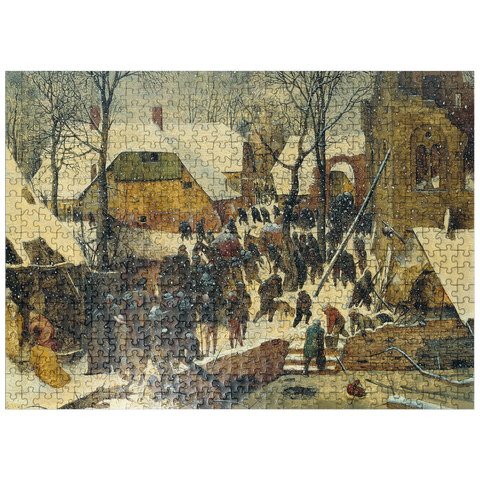 puzzleplate The Adoration of the Kings in the Snow 1567 by Pieter Bruegel the Elder 500 Jigsaw Puzzle