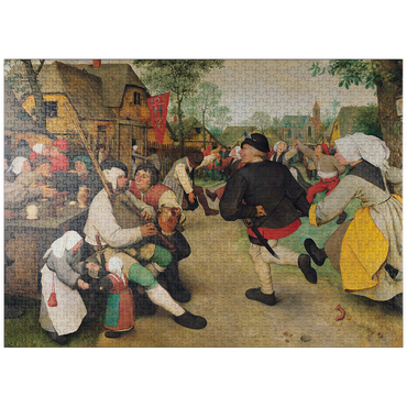 puzzleplate The Peasant Dance, 1568, by Pieter Bruegel the Elder 1000 Jigsaw Puzzle