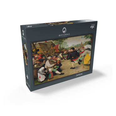 The Peasant Dance 1568 by Pieter Bruegel the Elder 100 Jigsaw Puzzle box view1