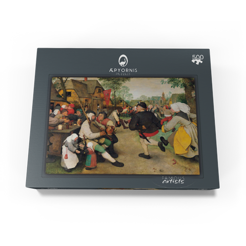 The Peasant Dance 1568 by Pieter Bruegel the Elder 500 Jigsaw Puzzle box view1