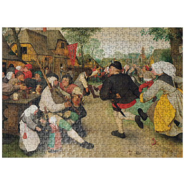 puzzleplate The Peasant Dance 1568 by Pieter Bruegel the Elder 500 Jigsaw Puzzle