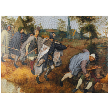 puzzleplate Parable of the Blind, 1568, by Pieter Bruegel the Elder 1000 Jigsaw Puzzle