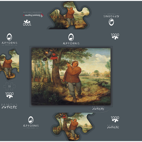 The Peasant and the Birdnester, 1568, by Pieter Bruegel the Elder 1000 Jigsaw Puzzle box 3D Modell