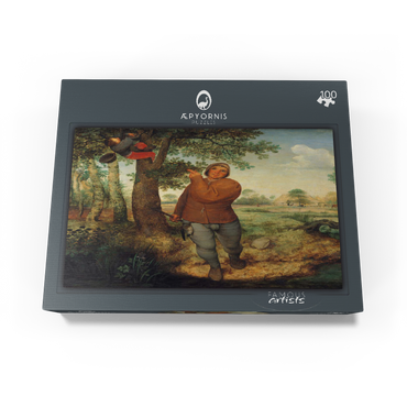 The Peasant and the Birdnester 1568 by Pieter Bruegel the Elder 100 Jigsaw Puzzle box view1