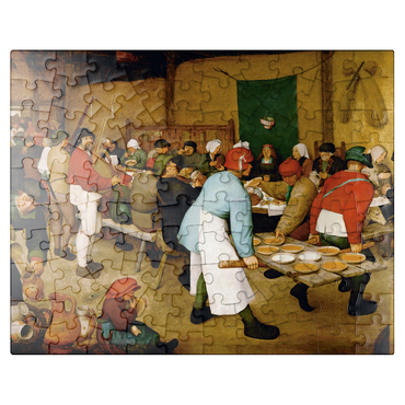 puzzleplate Peasant Wedding 1568 by Pieter Bruegel the Elder 100 Jigsaw Puzzle