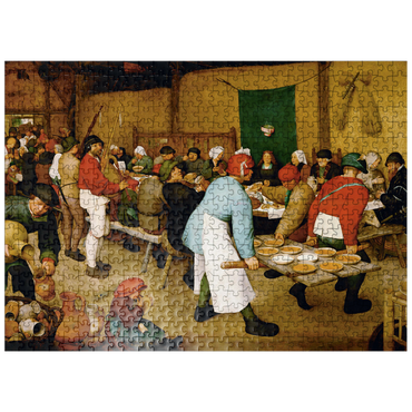 puzzleplate Peasant Wedding 1568 by Pieter Bruegel the Elder 500 Jigsaw Puzzle