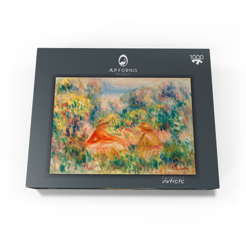 Two Women in a Landscape (Deux femmes dans un paysage) (1918) by Pierre-Auguste Renoir 1000 Jigsaw Puzzle box view1
