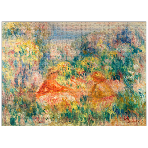 puzzleplate Two Women in a Landscape (Deux femmes dans un paysage) (1918) by Pierre-Auguste Renoir 1000 Jigsaw Puzzle