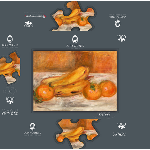 Oranges and Bananas (Oranges et bananes) (1913) by Pierre-Auguste Renoir 1000 Jigsaw Puzzle box 3D Modell
