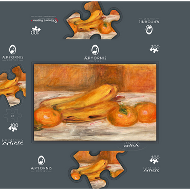 Oranges and Bananas (Oranges et bananes) 1913 by Pierre-Auguste Renoir 100 Jigsaw Puzzle box 3D Modell