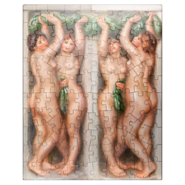 puzzleplate Caryatids (Cariatides) Deux baigneuses panneau décoratif 1910 by Pierre-Auguste Renoir 100 Jigsaw Puzzle