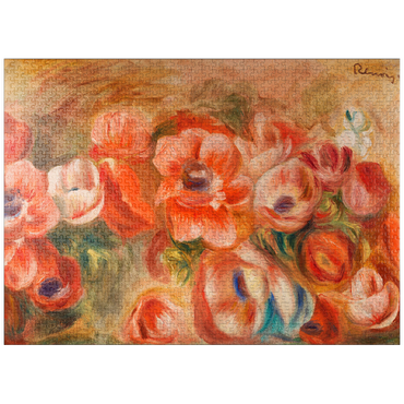 puzzleplate Anemones (Anémones) (1912) by Pierre-Auguste Renoir 1000 Jigsaw Puzzle