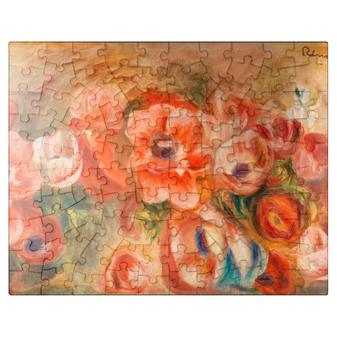 puzzleplate Anemones (Anémones) 1912 by Pierre-Auguste Renoir 100 Jigsaw Puzzle