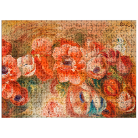 puzzleplate Anemones (Anémones) 1912 by Pierre-Auguste Renoir 500 Jigsaw Puzzle