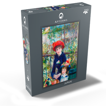 Two Sisters On the Terrace 1881 by Pierre-Auguste Renoir 100 Jigsaw Puzzle box view1
