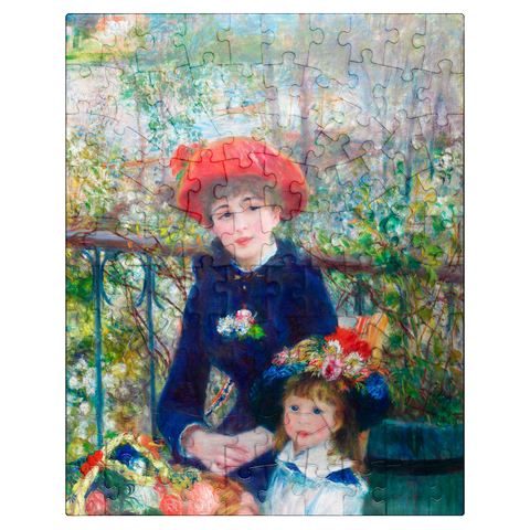 puzzleplate Two Sisters On the Terrace 1881 by Pierre-Auguste Renoir 100 Jigsaw Puzzle