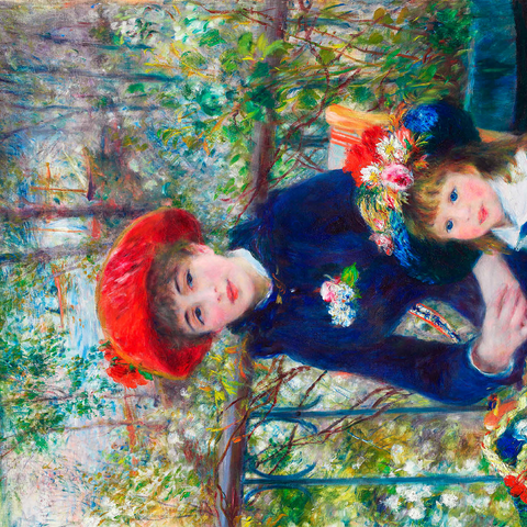 Two Sisters On the Terrace 1881 by Pierre-Auguste Renoir 500 Jigsaw Puzzle 3D Modell