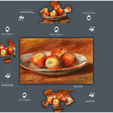 Apples 1914 by Pierre-Auguste Renoir 100 Jigsaw Puzzle box 3D Modell