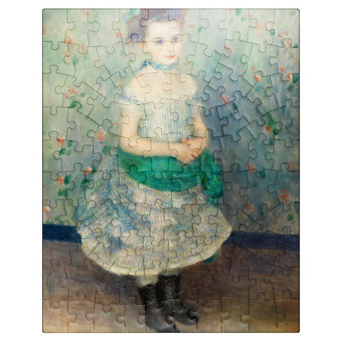 puzzleplate Portrait of Jeanne Durand-Ruel (Portrait de Mlle. J.) 1876 by Pierre-Auguste Renoir 100 Jigsaw Puzzle
