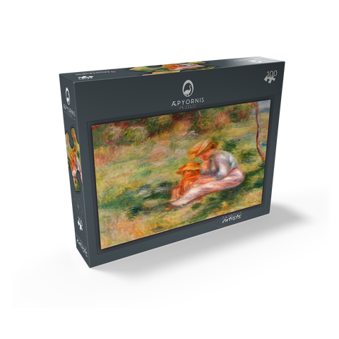 Woman and Child in the Grass (Femme avec enfant sur lherbe) 1898 by Pierre-Auguste Renoir 100 Jigsaw Puzzle box view1