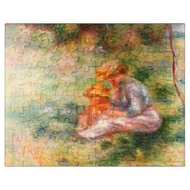 puzzleplate Woman and Child in the Grass (Femme avec enfant sur lherbe) 1898 by Pierre-Auguste Renoir 100 Jigsaw Puzzle