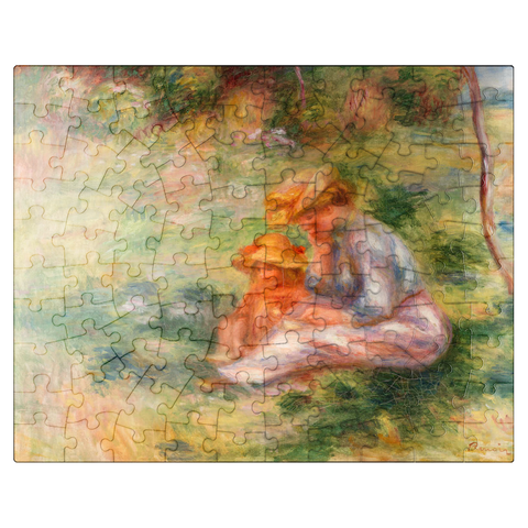 puzzleplate Woman and Child in the Grass (Femme avec enfant sur lherbe) 1898 by Pierre-Auguste Renoir 100 Jigsaw Puzzle