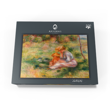 Woman and Child in the Grass (Femme avec enfant sur lherbe) 1898 by Pierre-Auguste Renoir 500 Jigsaw Puzzle box view1