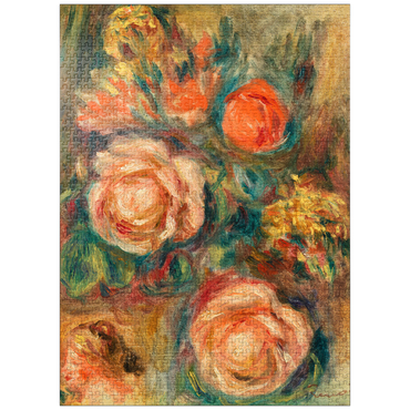 puzzleplate Bouquet of Roses (Bouquet de roses) (1900) by Pierre-Auguste Renoir 1000 Jigsaw Puzzle