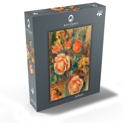 Bouquet of Roses (Bouquet de roses) 1900 by Pierre-Auguste Renoir 100 Jigsaw Puzzle box view1