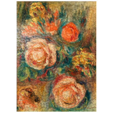 puzzleplate Bouquet of Roses (Bouquet de roses) 1900 by Pierre-Auguste Renoir 500 Jigsaw Puzzle