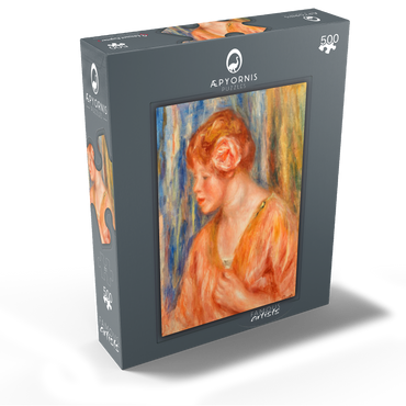 Young Woman with Rose (Jeune fille Ã la rose) 1917 by Pierre-Auguste Renoir 500 Jigsaw Puzzle box view1