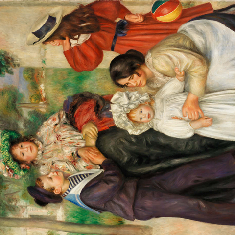 The Artist's Family (La Famille de l'artiste) (1896) by Pierre-Auguste Renoir 1000 Jigsaw Puzzle 3D Modell