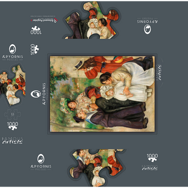 The Artist's Family (La Famille de l'artiste) (1896) by Pierre-Auguste Renoir 1000 Jigsaw Puzzle box 3D Modell