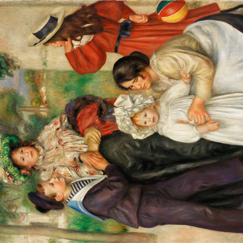 The Artists Family (La Famille de lartiste) 1896 by Pierre-Auguste Renoir 100 Jigsaw Puzzle 3D Modell