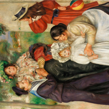 The Artists Family (La Famille de lartiste) 1896 by Pierre-Auguste Renoir 500 Jigsaw Puzzle 3D Modell