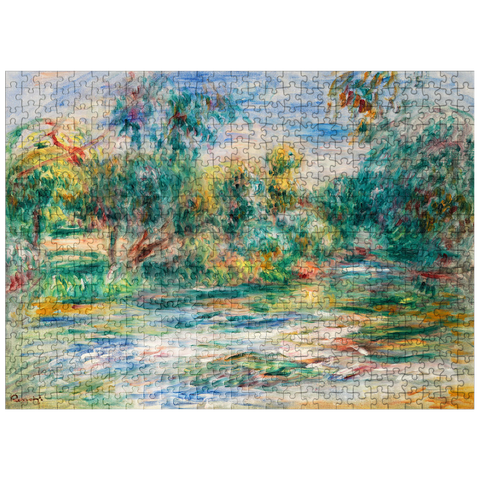 puzzleplate Landscape (Paysage) 1917 by Pierre-Auguste Renoir 500 Jigsaw Puzzle