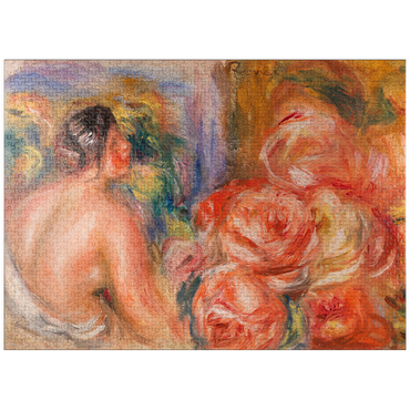 puzzleplate Roses and Small Nude (Roses et petit nu) (1916) by Pierre-Auguste Renoir 1000 Jigsaw Puzzle