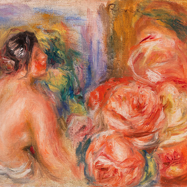 Roses and Small Nude (Roses et petit nu) (1916) by Pierre-Auguste Renoir 1000 Jigsaw Puzzle 3D Modell