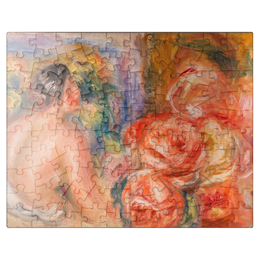 puzzleplate Roses and Small Nude (Roses et petit nu) 1916 by Pierre-Auguste Renoir 100 Jigsaw Puzzle