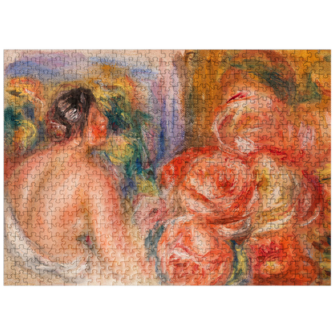 puzzleplate Roses and Small Nude (Roses et petit nu) 1916 by Pierre-Auguste Renoir 500 Jigsaw Puzzle