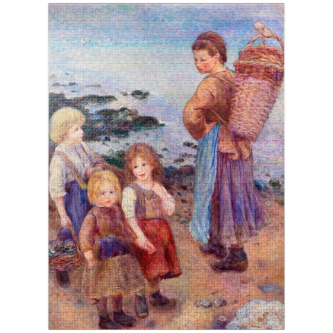 puzzleplate Mussel-Fishers at Berneval (Pêcheuses de moules à Berneval, côte normand) (1879) by Pierre-Auguste Renoir 1000 Jigsaw Puzzle