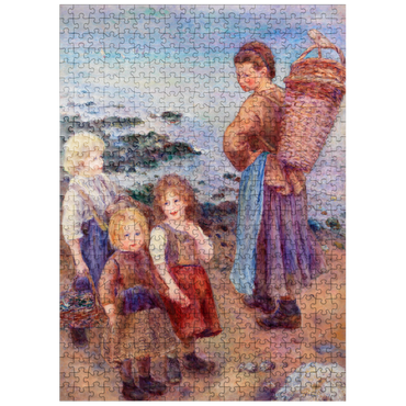 puzzleplate Mussel-Fishers at Berneval (Pêcheuses de moules à Berneval côte normand) 1879 by Pierre-Auguste Renoir 500 Jigsaw Puzzle