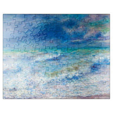 puzzleplate Seascape 1897 by Pierre-Auguste Renoir 100 Jigsaw Puzzle