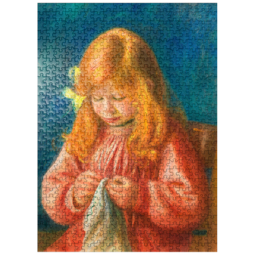 puzzleplate Jean Renoir Sewing 1899-1900 by Pierre-Auguste Renoir 500 Jigsaw Puzzle