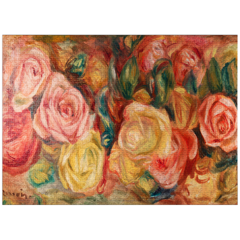 puzzleplate Roses (1912) by Pierre-Auguste Renoir 1000 Jigsaw Puzzle