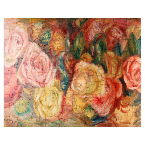 puzzleplate Roses 1912 by Pierre-Auguste Renoir 100 Jigsaw Puzzle
