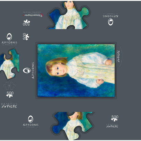 Lucie Berard Child in White 1883 by Pierre-Auguste Renoir 500 Jigsaw Puzzle box 3D Modell