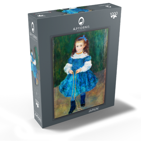 Girl with a Jump Rope (Portrait of Delphine Legrand) (1876) by Pierre-Auguste Renoir 1000 Jigsaw Puzzle box view1