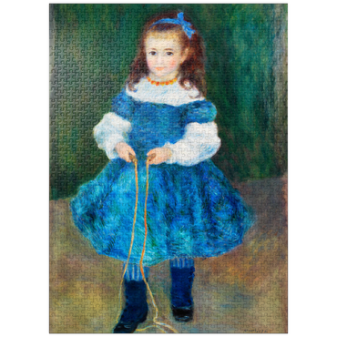 puzzleplate Girl with a Jump Rope (Portrait of Delphine Legrand) (1876) by Pierre-Auguste Renoir 1000 Jigsaw Puzzle